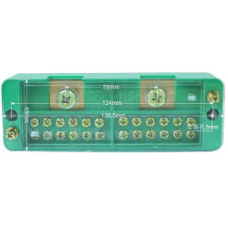 AC/DC Wire Combiner (2-IN to 12-OUT) Junction Box Solar Panel Surya